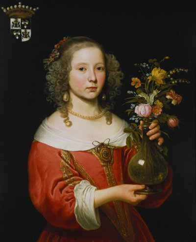 Retrato de una niña de Abraham Lambertsz van den Tempel